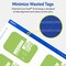 2" x 3" Rectangle Rounded Corners, Matte White Printable Tags